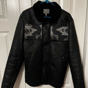 ASOS Black and Gray Patterned Bomber Jacket